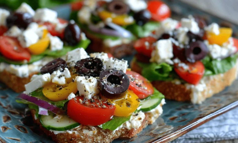 Greek-Style_Open-Faced_Salad_Sandwiches